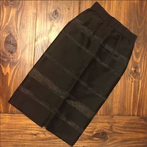 Black Milly Pencil Skirt